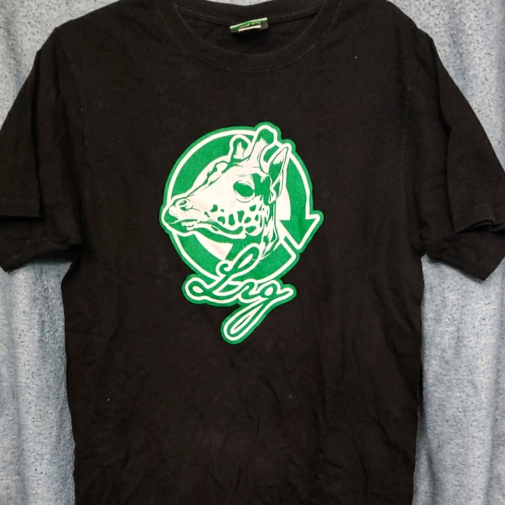 LRG Giraffe Box Logo Black Tee Shirt